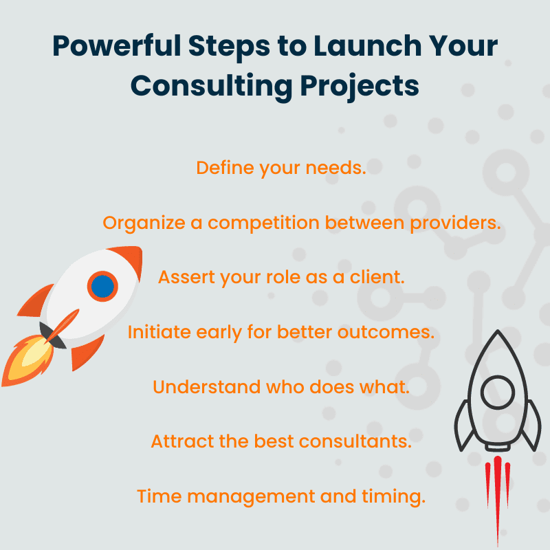 Steps to launch your consulting projects