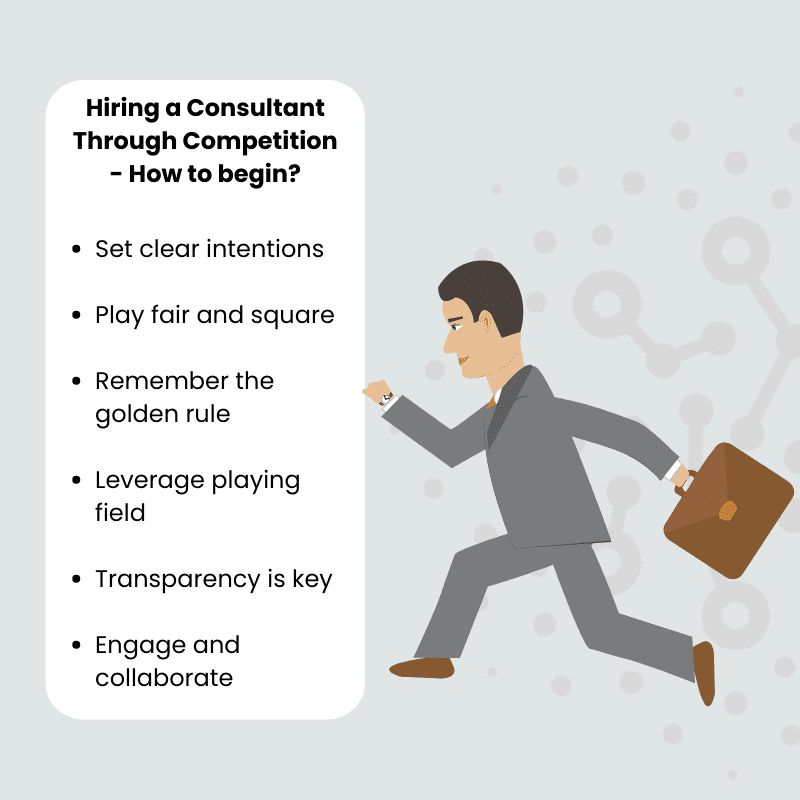 Hiring a consultant through competition