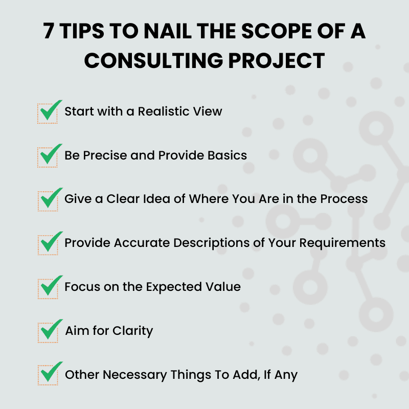 Tips to nail the scope of a project