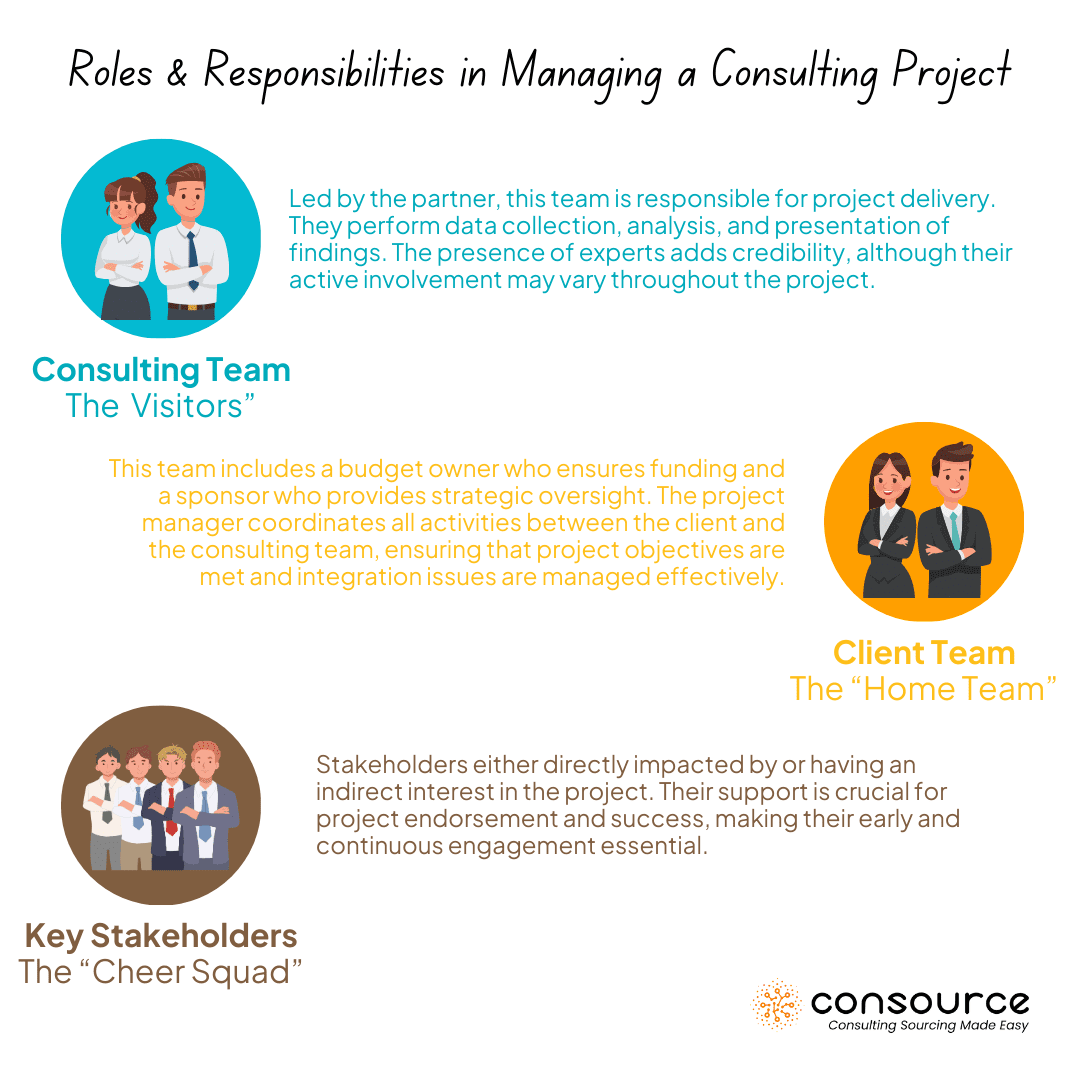 Roles and Responsibilities on How to Manage a Consulting Project