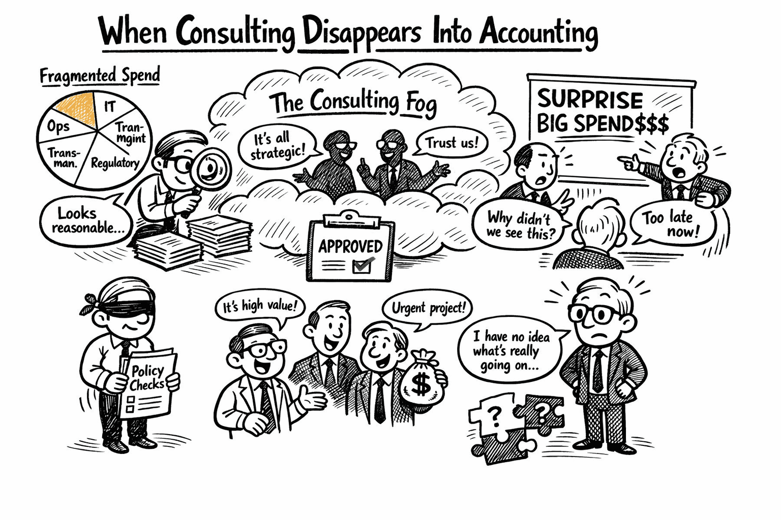 The CFO’s Blind Spot: Why You Still Don’t Know Where Your Consulting Budget Goes 1 The CFO’s Blind Spot: Why You Still Don’t Know Where Your Consulting Budget Goes